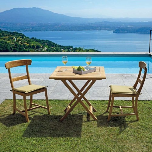 Sedia in teak da giardino Panarea 51×59 Mama Garden CH 503