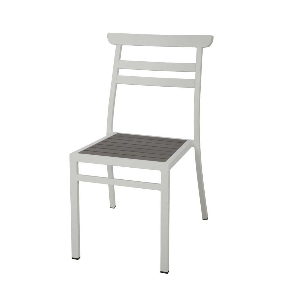 Sedia da giardino in alluminio bianco 48×62 Mama Garden CHA 44