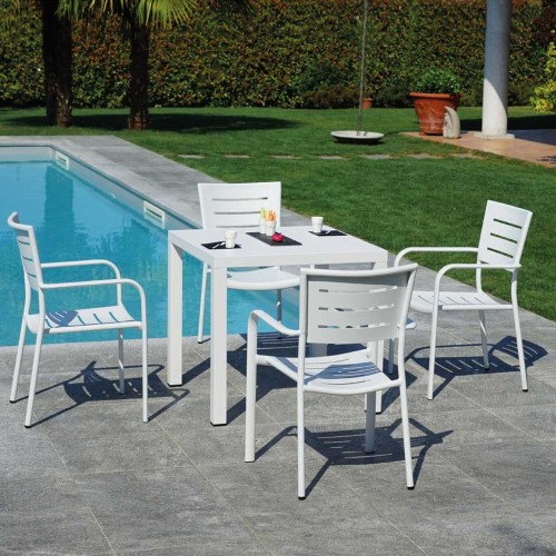 Sedia impilabile da giardino in alluminio Chiavari Mama Garden CHA 27B