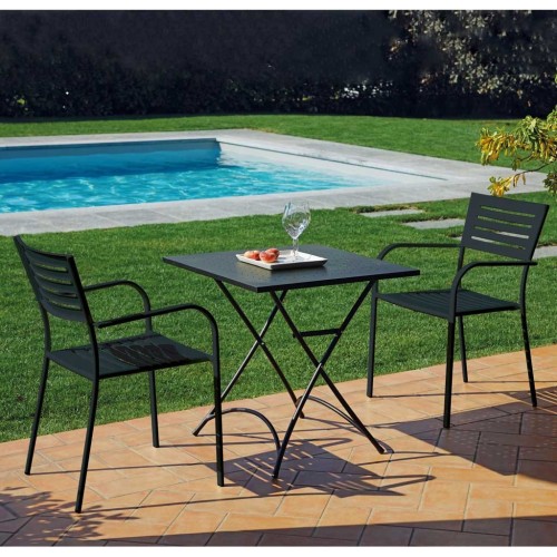 Sedia da giardino in ferro nero Taormina Mama Garden CHF 16N