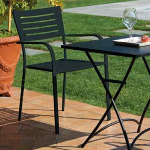 Sedia da giardino in ferro nero Taormina Mama Garden CHF 16N