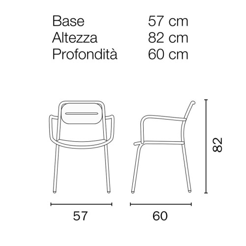 Sedia da giardino in ferro bianco Augusta Mama Garden CHF 82