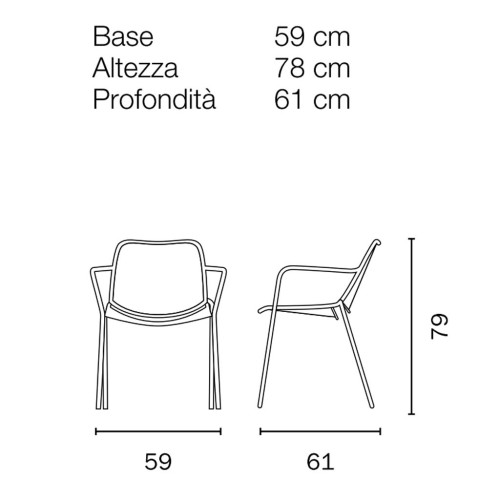 Sedia da giardino in ferro bianco Licata Mama Garden CHF 83