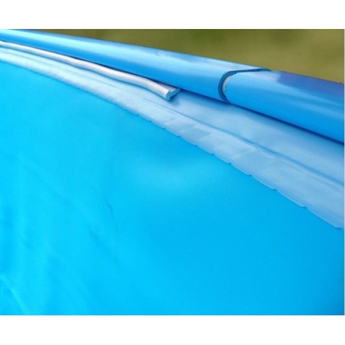 Liner con sistema di ancoraggio (BEADED) blu 60/100 per piscina interrata ovale 500x300 h 120