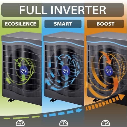 Pompa di calore Full Inverter con connessione a internet, per piscine fino a 45m³