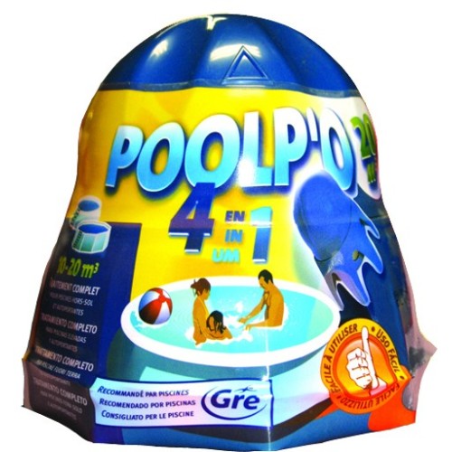 Poolp'o 4 in 1 da 500g per piscine da 10 a 20m³