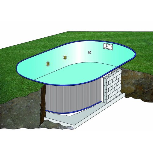 Piscina interrata ovale 600×320 Moorea -Gre