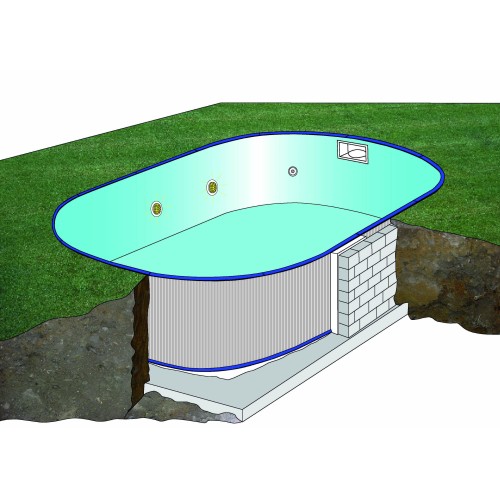 Piscina interrata ovale 500×300 Moorea -Gre