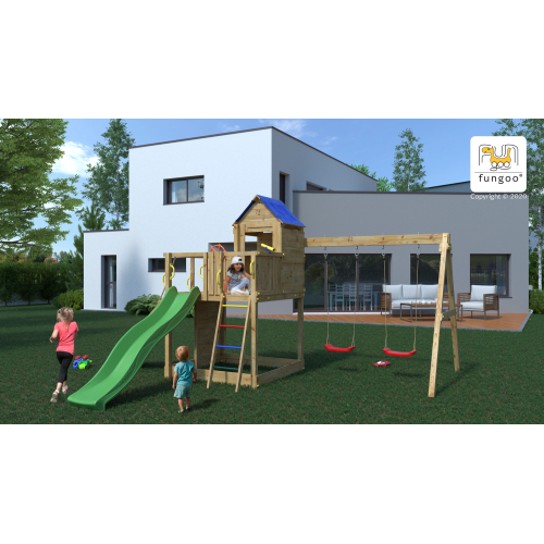 Parco giochi per bambini da giardino fungoo treehouse