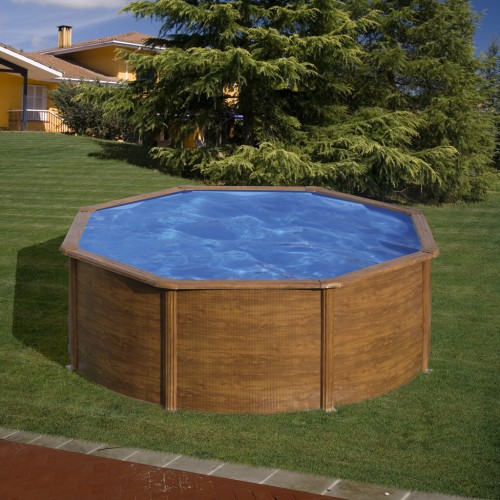 Piscina fuori terra Gre Serie Sicilia Rotonda 300x300 KITPR303W