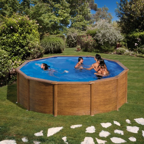 Piscina fuori terra Gre Serie Sicilia Rotonda 460x460 KITPR453W