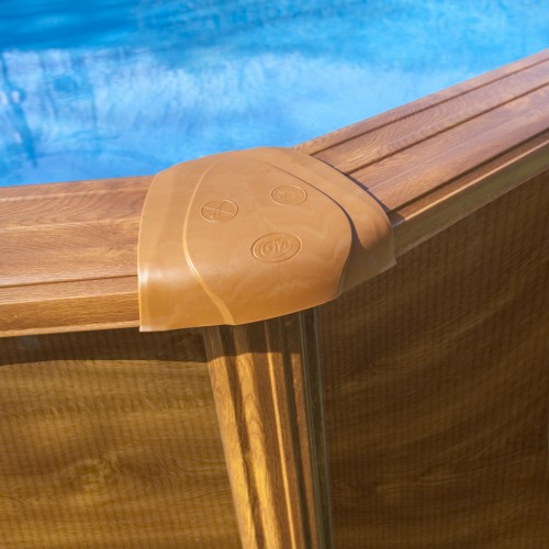 Piscina fuori terra - Pacific finitura legno 730x375x120 by Gre