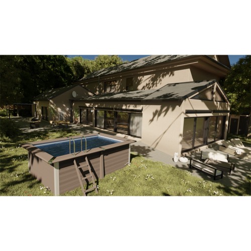 Piscina rettangolare in Composito Gre KPCOR2814