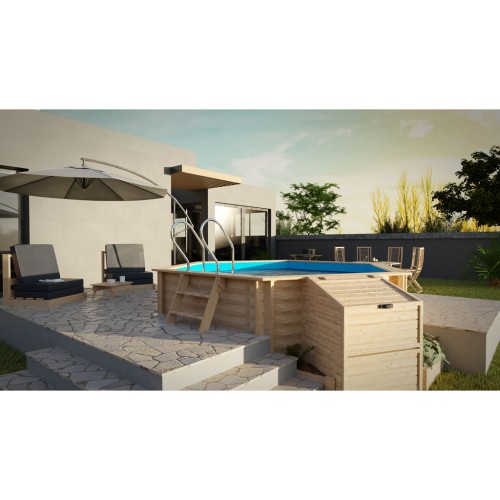 Piscina in legno tonda Gre Vanille 790083 in vendita su Inoutstore