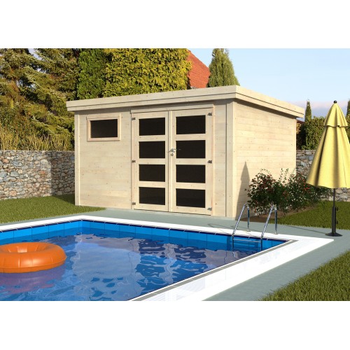 Casetta in legno da giardino spessore 28 mm Paolo 390 x 305 Decor et Jardin