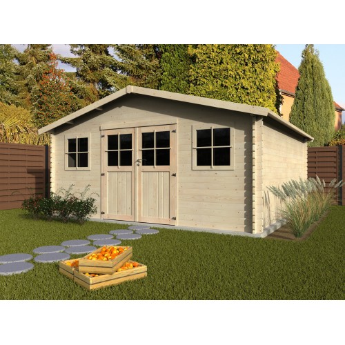 Casetta in legno da giardino spessore 34 mm Avelin 509x495 cm Decor et Jardin