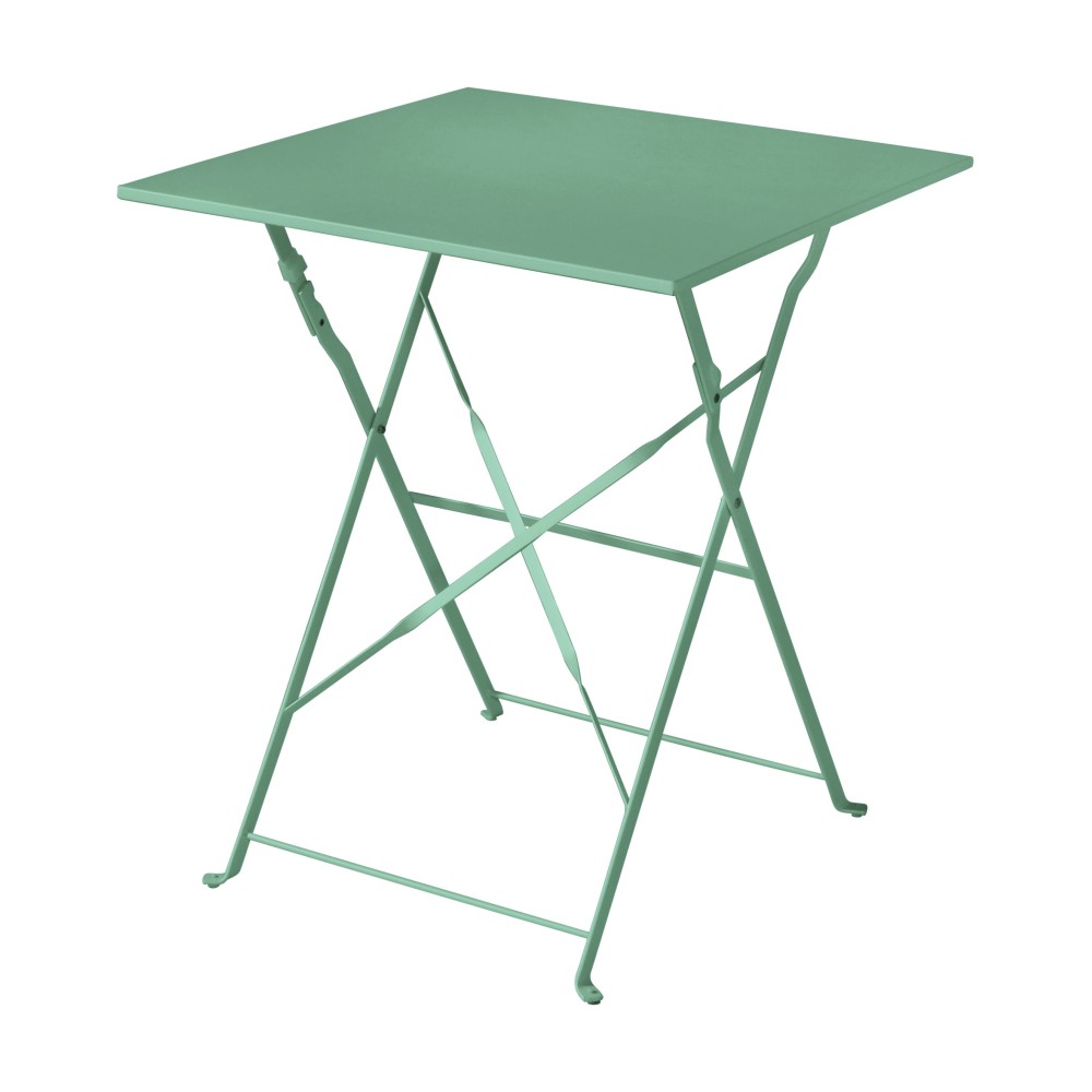 Tavolo Bistro’ Pieghevole 60x60 cm in Ferro Verde – Stile e Funzionalità per Esterni