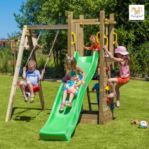 Parco giochi per bambini da giardino fungoo Funny 3 1swing