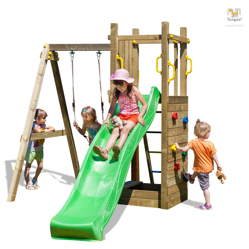 Parco giochi per bambini da giardino fungoo Funny 3 1swing