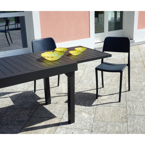 Tavolo da Balcone Capannori Allungabile 106/212x75 cm – Alluminio Antracite