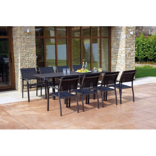 Tavolo da Balcone Capannori Allungabile 106/212x75 cm – Alluminio Antracite