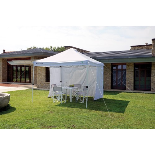 Gazebo Pieghevole 3x3 m con Sistema Anti-Pooling e Camino Antivento