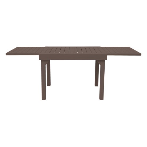 Tavolo da Balcone Capannori Allungabile 106/212x75 cm - Alluminio Cioccolato