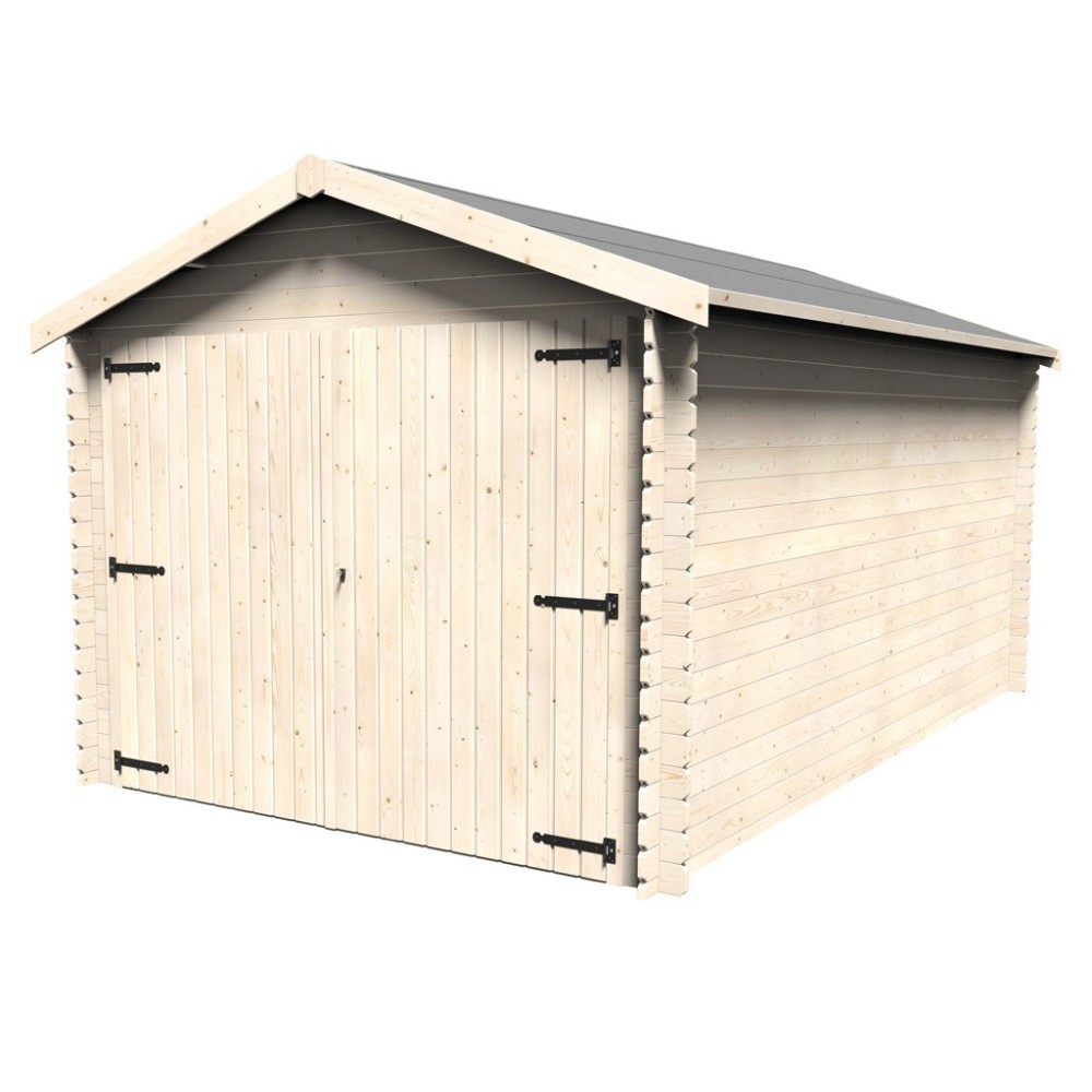 Garage in legno Gamache Decor et Jardin 317×495 cm Pannelli 28  mm