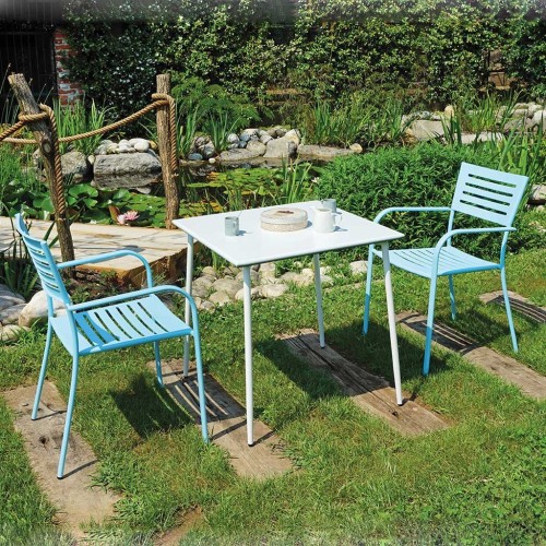 Sedia da giardino in ferro azzurro Taormina Mama Garden CHF 16A