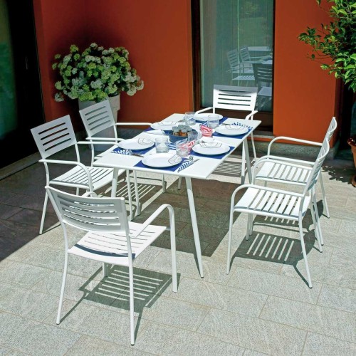 Sedia da giardino in ferro bianco Taormina Mama Garden CHF 16B