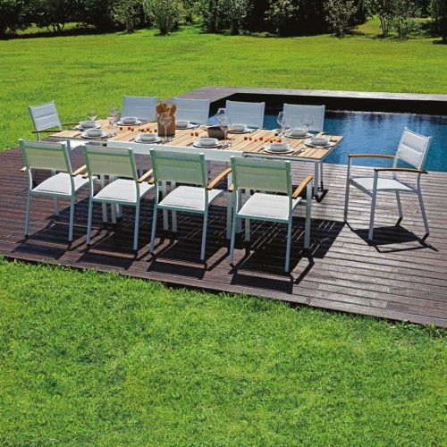 Sedia da giardino alluminio Bastia 57×58 Mama Garden CHT 80